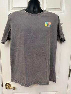 Authentic Dutch Brothers Hard To Find Men's Gray Graphic Pocket-Print T-Shirt